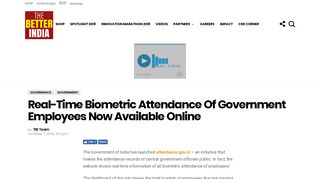 Real-Time Biometric Attendance Of Government Employees Now ...