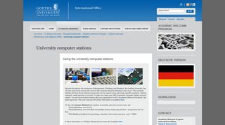 University computer stations - Goethe University Frankfurt