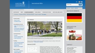 Goethe-Universität — On campus - Goethe University Frankfurt