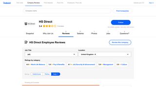 Working at HS Direct in Sheffield: Employee Reviews | Indeed.co.uk