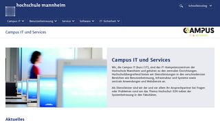 Campus IT und Services (CIT) - Hochschule Mannheim