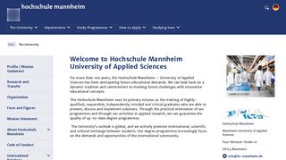 The University - Hochschule Mannheim