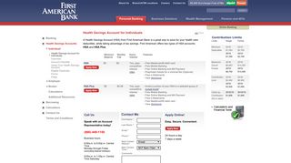 Health Savings Account | HSA | First American Bank | firstambank.com