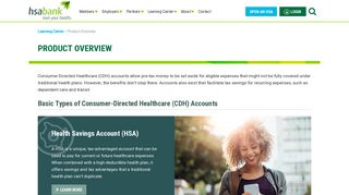 Health Saving Accounts and Consumer Directed Healthcare - HSA Bank