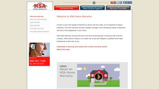 Homeowners - HSA Home Warranty