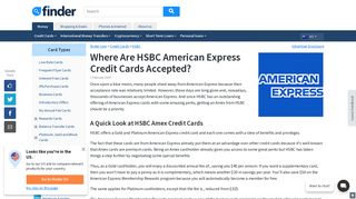 Where Are HSBC American Express Credit Cards Accepted? | finder NZ