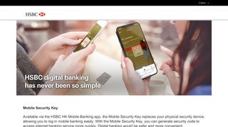 The new Mobile Security Key and biometric authentication | HSBC HK