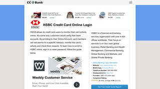 HSBC Credit Card Online Login - CC Bank