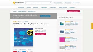 HSBC Bank - Best Buy Credit Card Reviews – Viewpoints.com