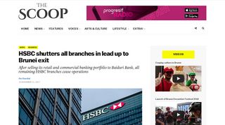 HSBC shutters all branches in lead up to Brunei exit - The Scoop