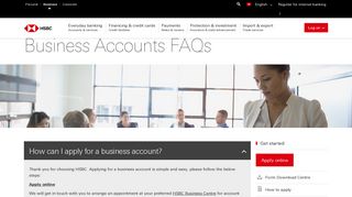 Business Accounts FAQs - Business Integrated Accounts - HSBC