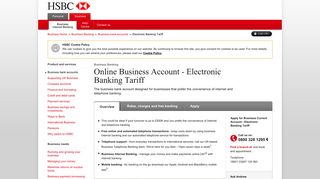 HSBC Online Business Banking: Electronic Banking: HSBC UK