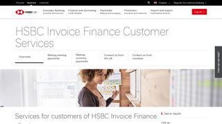 Customer Services | Invoice Finance | Business | HSBC
