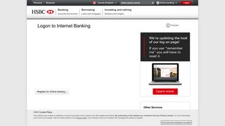 Internet Banking: HSBC Bank Canada