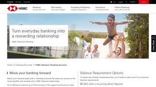 Advance - Checking Accounts - HSBC Bank USA