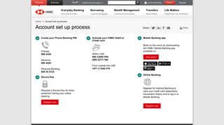 HSBC UAE | Account Setup Process
