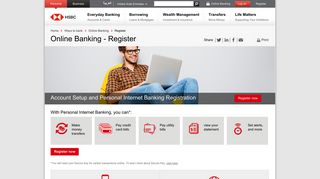 Personal Internet Banking - Register - HSBC UAE