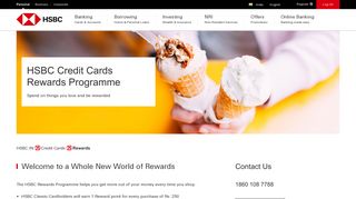 Rewards Programme | Credit Cards - HSBC IN - HSBC India