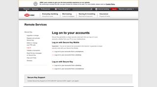 HSBC Secure Key - Log on | HSBC