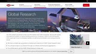Global Research | Solutions | HSBC