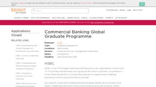 Commercial Banking Global Graduate Programme - HSBC