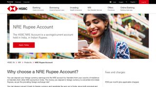 NRE Rupee Account | NRI Services - HSBC IN - HSBC India