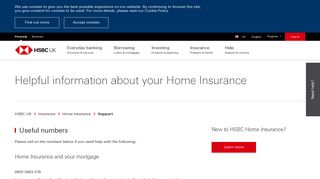 Home Insurance Support for Existing Customers | Insurance - HSBC UK