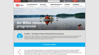 Air Miles Rewards Programme - Credit Card Offers | HSBC UAE