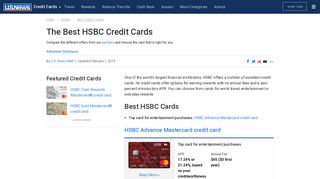 Best HSBC Credit Cards of 2018 | US News