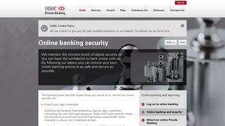 Online banking security | HSBC Private Bank