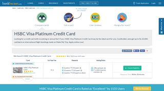 HSBC Visa Platinum Credit Card - Apply Online - No Joining Fee