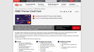 HSBC Premier Credit Card - HSBC UAE