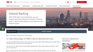 Internet Banking | Digital Banking | Direct Banking | HSBC