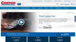 Merchant Services - Credit Card Processors | Costco - Costco Wholesale