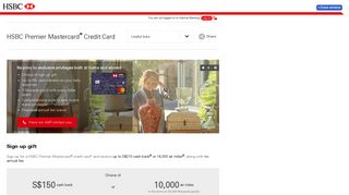 HSBC Premier Mastercard Credit Card | HSBC Singapore