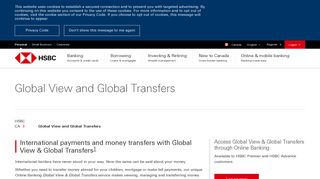 Global View and Global Transfers - HSBC Canada