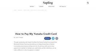 How to Pay My Yamaha Credit Card | Sapling.com