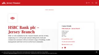 HSBC Bank plc - Jersey Branch | Jersey Finance Members | Jersey ...