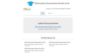 Home::Maharashtra Examination Results 2018 | mahresult.nic.in