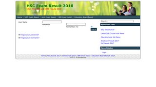 Login - HSC Exam Result 2018
