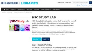 HSC Study Lab - Sutherland Shire Council Libraries