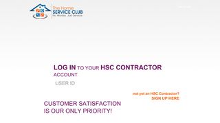 Home Service Club | Contractor Login
