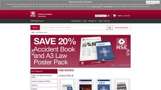 HSE Books - the official Health and Safety Executive publications shop.