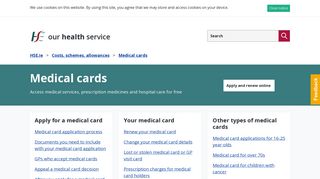 Medical cards - HSE.ie