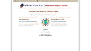 Office of Head Start - Head Start Enterprise System