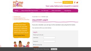 Volunteer Login - Home-Start East Sussex (HSES)
