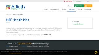 HSF Health Plan - Affinity Credit Union