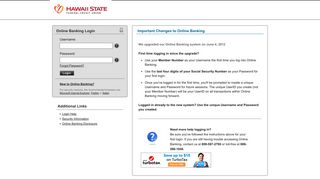 Hawaii State FCU | Online Banking