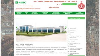 Home | HSIIDC, Government of Haryana Undertaking, India