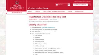 Registration Guidelines for HSK Test | Confucius Institute | Global ...